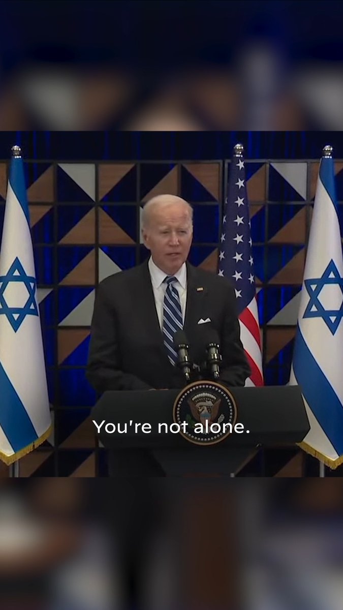 I came to Israel with a single message: You are not alone.