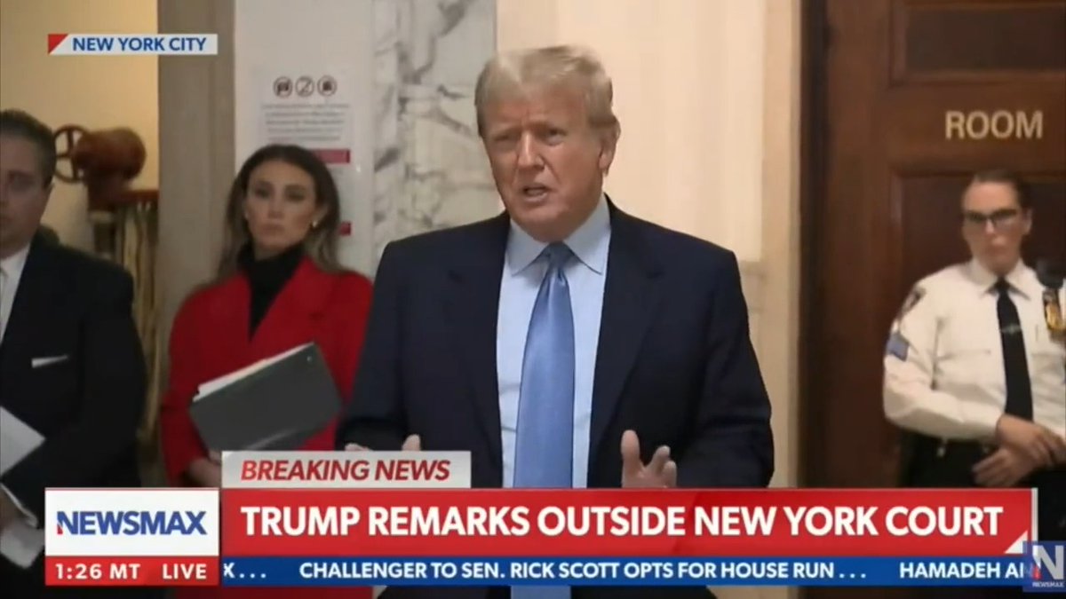 Trump: They want to keep me here instead of campaigning in Iowa… They want me to be here *3 minutes later* Reporter: Will you be back tomorrow? Trump: Probably not. We’re having a very big professional golf tournament at Doral, so probably not