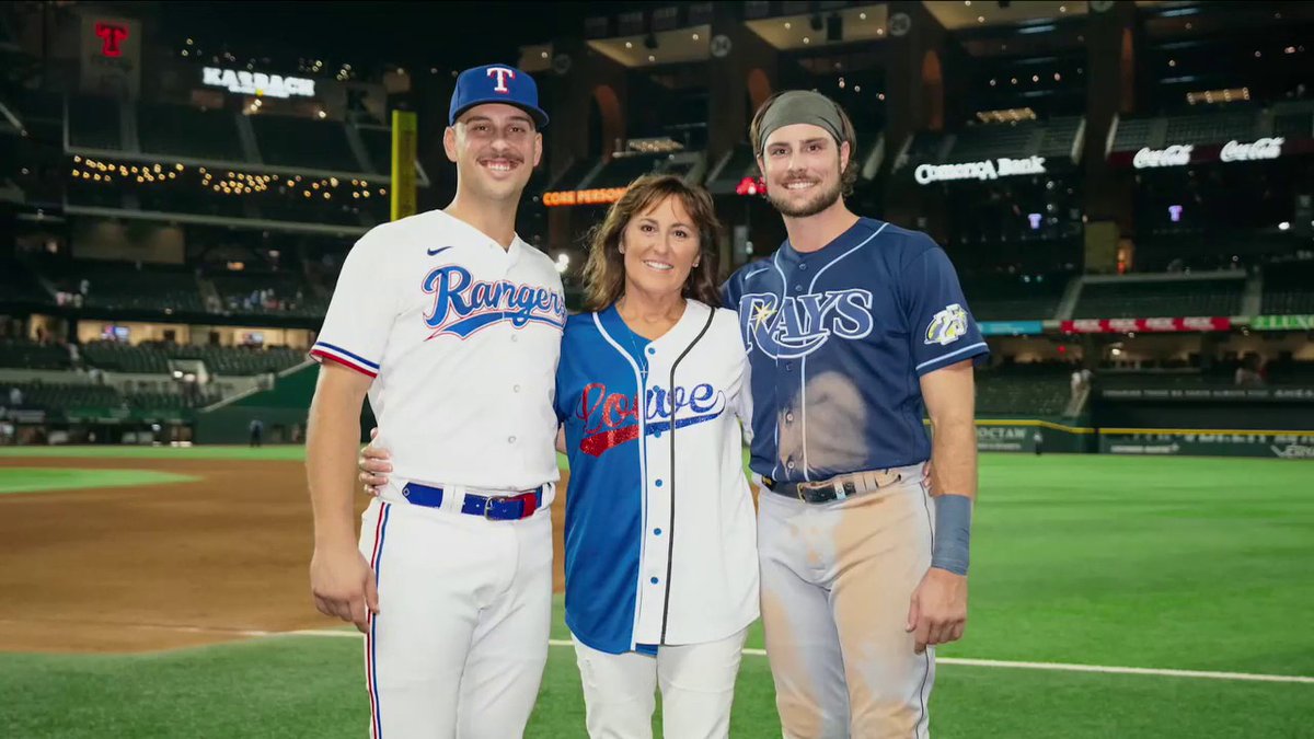 Nathaniel Lowe's mother, Wendy Lowe, is currently undergoing treatment for brain cancer. Everybody from the FOX baseball family is joining and cheering Wendy Lowe on in her fight with cancer. Tom Rinaldi has more on Wendy's fight.