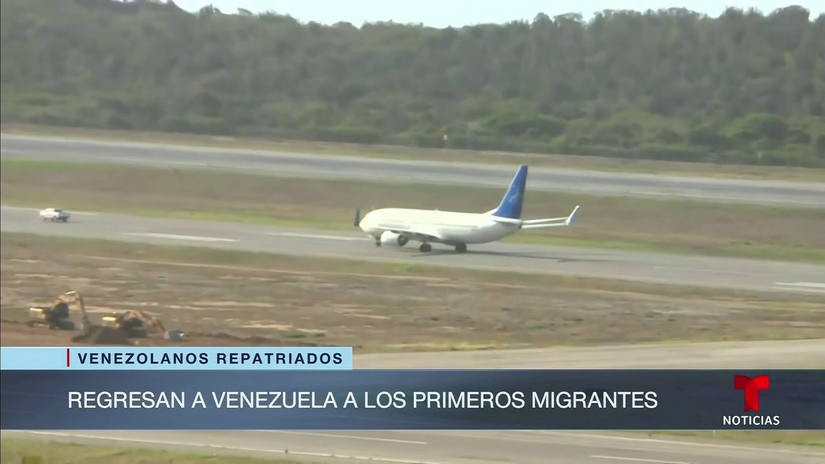 Estados Unidos deporta a 135 venezolanos: “Si vienen ilegalmente van a recibir un boleto de regreso a su país”.