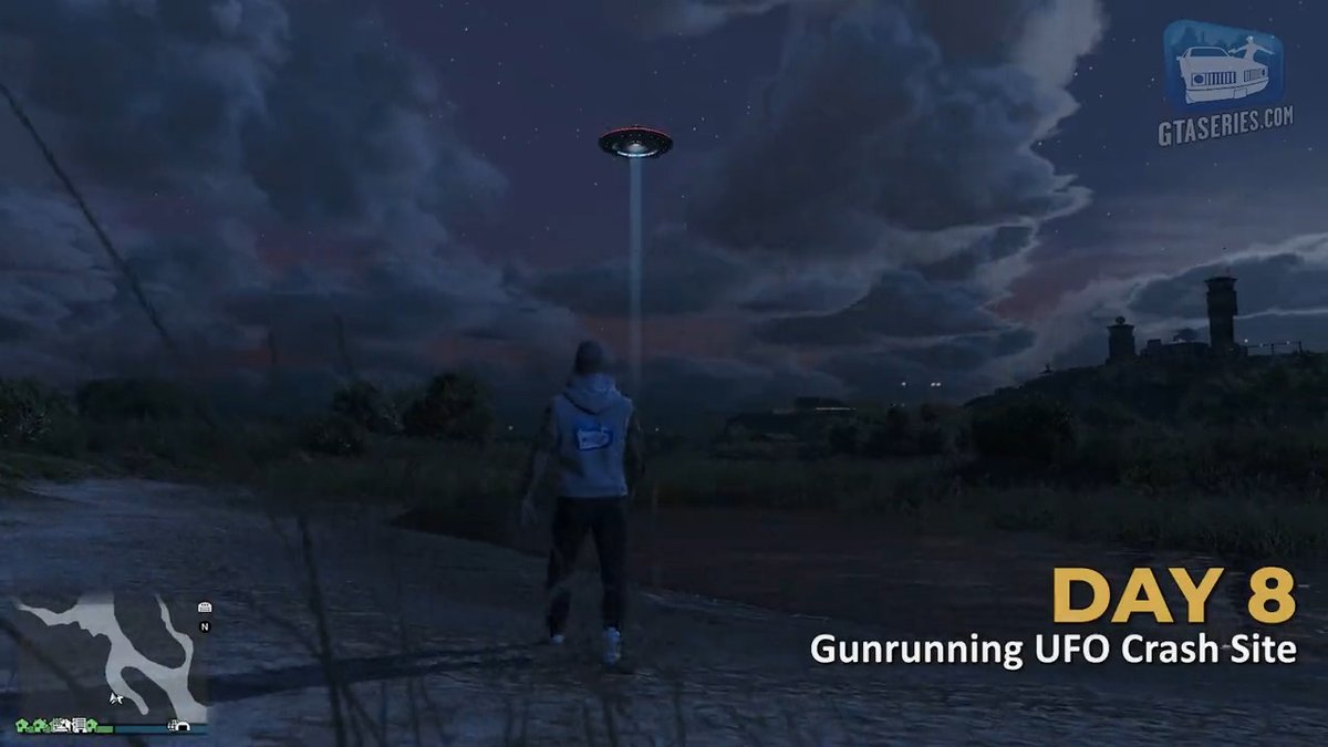 Take a picture of the UFO available between 10PM and 4AM and send it to Omega to receive $15,000 and 1000 RP. Make sure to take a picture of the UFOs every day to obtain the three variants of the Glow Believe Cap at the end of this month.