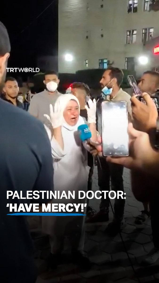 “Our blood is no different from any other.” A Palestinian doctor pleaded for mercy after the hospital she works at ran out of space for the disposal of bodies in Palestine’s Gaza amid continuous Israeli strikes on the besieged enclave