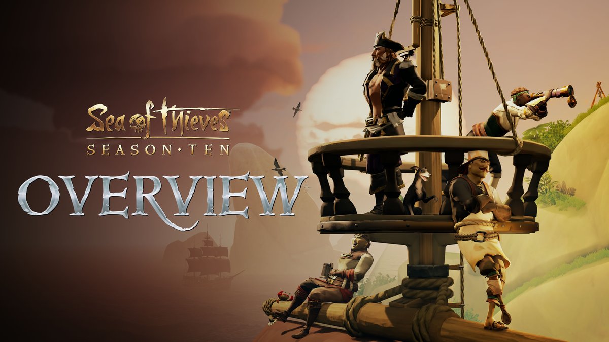 Season Ten has begun! 🛡️ Today: Create and Join Guilds ⚔️ Combat Improvements 🚣 Save Rowboats to Captained Ships 💯 New Seasonal Rewards 💀 November: Skull of Siren Song Competitive Voyages 🌊 December: Safer Seas Private Game Sessions ☠️ And more: