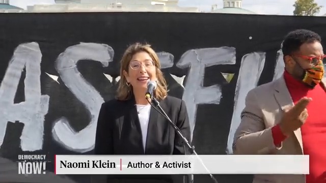 "I have never seen anything like this in my history of Jewish anti-Zionist activism." Author and activist Naomi Klein addressed demonstrators Wednesday in Washington who are calling for a ceasefire in Gaza.