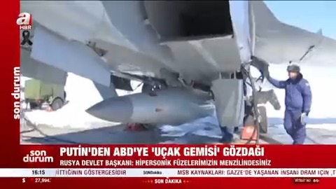 Vladimir Putin’den ABD’ye ‘uçak gemisi’ gözdağı Rusya Devlet Başkanı: Hipersonik füzelerimizin menzilindesiniz