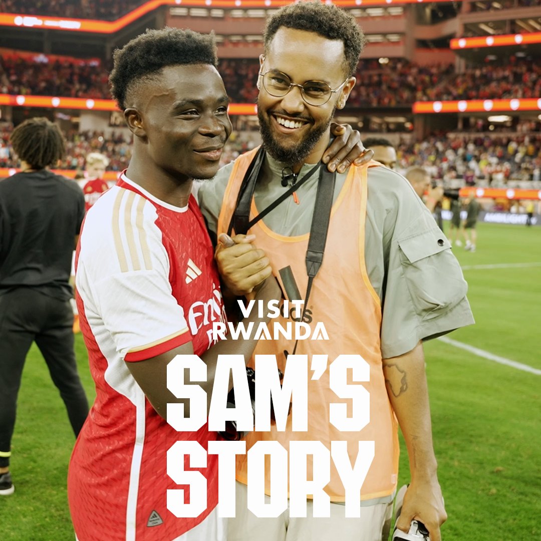 💬 “The experience of working with Arsenal on behalf of Visit Rwanda has been a dream come true. I hope that these images convey the beauty and joy that football has always brought me.” What it means for Samuel Mironko ❤️ 🤝 Visit Rwanda