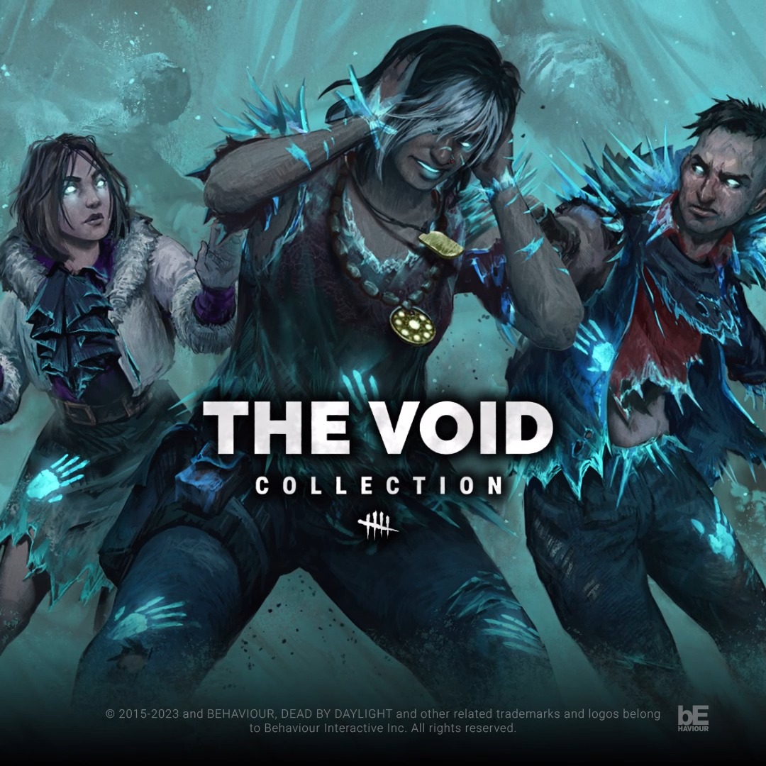 Drawn into the unsettling Void Realm, they soon found themselves enshrouded in dark energy. The Void Collection features haunting Outfits for Haddie Kaur, David King, and Yun-Jin Lee.