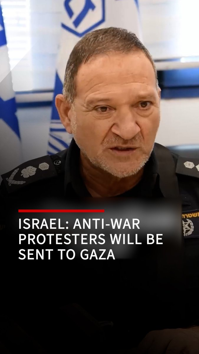 Israel Police: Anti-war protesters will be sent to Gaza Israeli police chief says there's a ‘zero tolerance’ police for anti-war protests, threatening to send them to Gaza in buses.