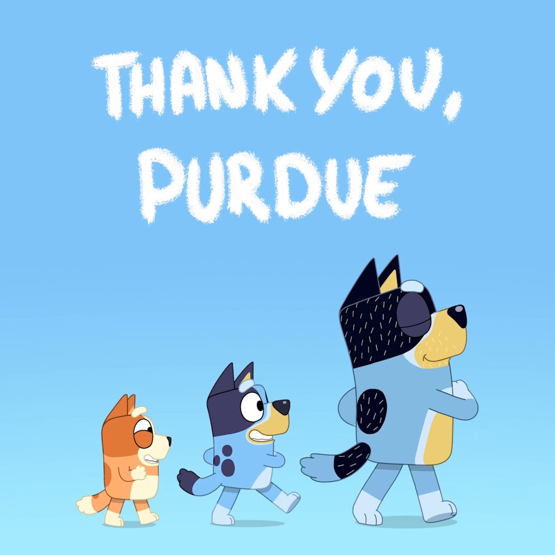 📣 SOUND ON! Thank you to Purdue Bands & Orchestras' for their showstopping performance of the #Bluey theme song! 🎺