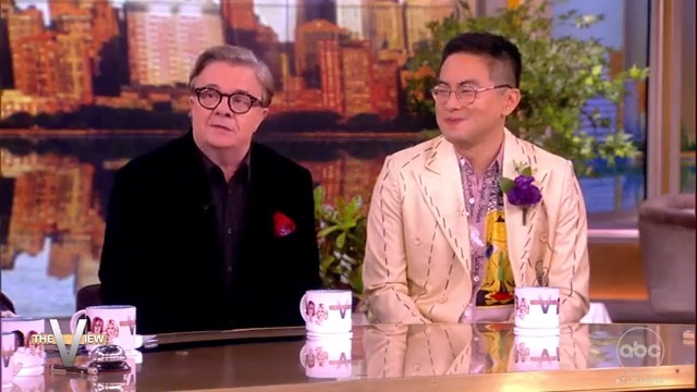 Nathan Lane and Bowen Yang tell us about their new musical comedy movie: "It's just refreshing in this day and age of intense political correctness and 'don't say gay' and banning books." "This movie doesn't seem to care what you think."