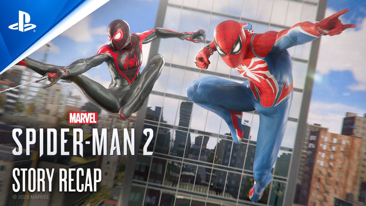 Before you swing into Marvel's #SpiderMan2PS5 tomorrow, let Miles and Peter catch you up on their story so far.