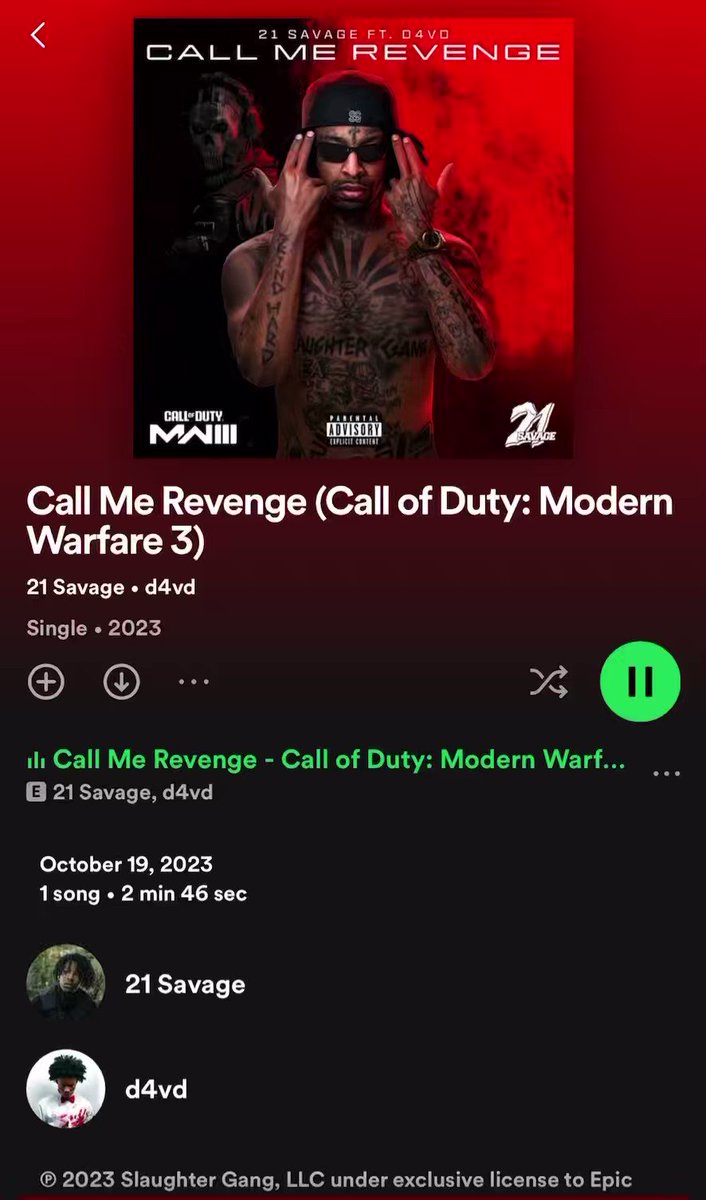 ME AND 21SAVAGE FOR MW3 SOUNDTRACK DAWGGGGGGG 🙌