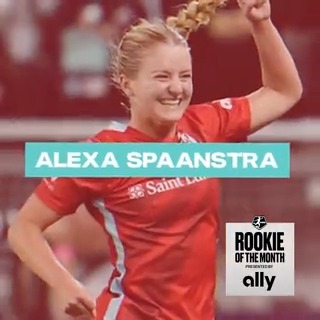 2 goals in 2 games 👏 Alexa Spaanstra is this month's @ally Rookie of the Month!