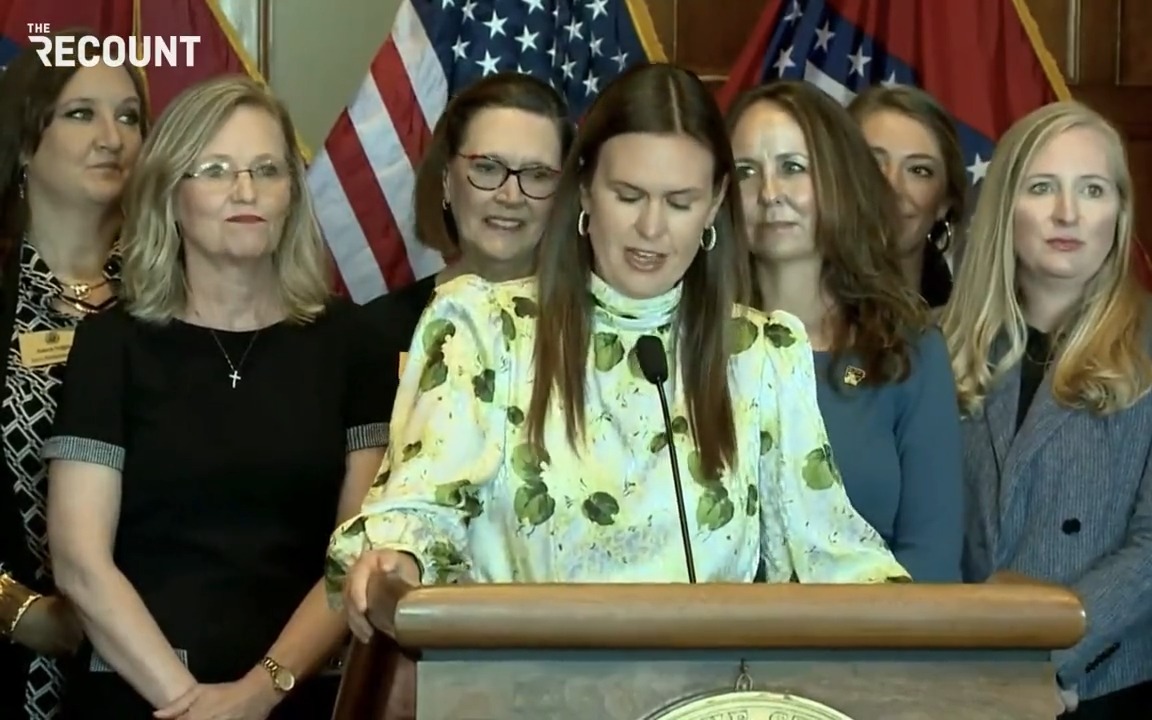 Gov. Sarah Huckabee Sanders (R-AR) signed an executive order to ban “woke, anti-women words,” like “pregnant people,” from state government documents. “It’s the left that decided ‘woman’ is a dirty word ... that decided we needed to toss out basic biology and basic grammar...”