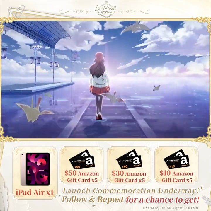 ◆──── Official Release🎊 ────◆ -Travel Through Time and Space to Meet You- 🎁Official Release Commemoration🎁 Follow us & Repost with the tag #LovebrushChronicles, and post your love for HIM! We'll pick 16 winners to receive rich gifts!🎉 #Giveaway