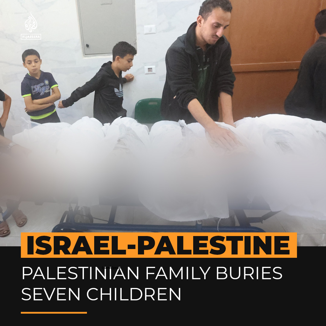 Seven children from one family were among the victims of an Israeli air strike in Khan Younis on Wednesday ⤵️