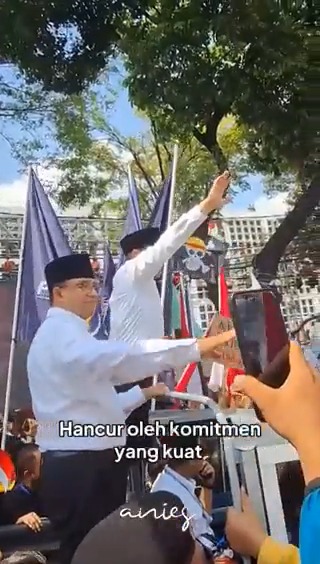 Alhamdulillah, pintu gerbang perjuangan kini telah dibuka. Gembok yang menghalangi itu hancur oleh niat lurus dan komitmen kuat untuk mendatangkan perubahan, menghadirkan keadilan. #AMINAjaDulu