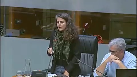 Este es el momento en el que @Irenirima denunció lo que ocurrió. Sandra Valencia (PP) la amenazo diciéndole que "proteja a su hijo" mientras le agarraba del brazo. El PP en lugar de pedir perdón ha dicho que "deje de montar el circo". Irene isofacto fue a denunciarlo a la policía