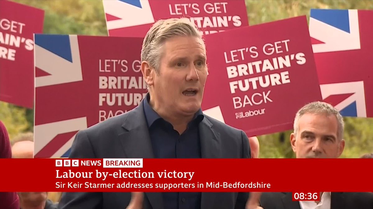 “The party of the future, the party of national renewal… is this changed Labour Party” Sir Keir Starmer addresses supporters in Mid Bedfordshire after what he calls a “incredible result” for his party Follow live