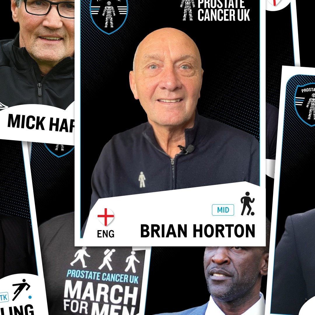 ⚽ New signing! Ahead of the clash between his former clubs, Manchester City and Brighton, this weekend, Brian Horton has joined the #ProstateFC team and shared his own prostate cancer diagnosis. Read more about Brian’s story: LMA #MCIBRI