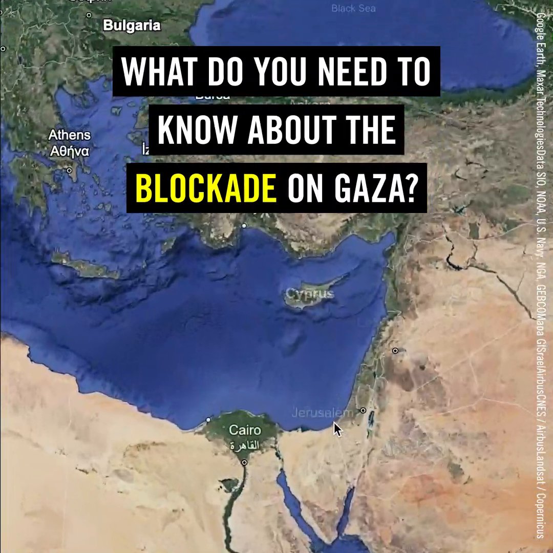 Humanitarian aid must be allowed into Gaza urgently and Israel's illegal blockade lifted.