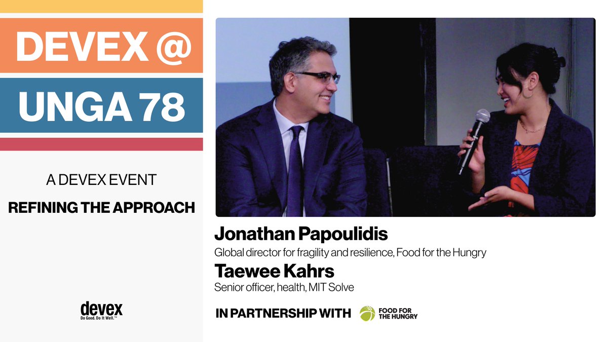 WATCH: Highlights from UNGA 78 on fostering resilient health systems. #DevexEvent @ #UNGA78 · In partnership with Food for the Hungry