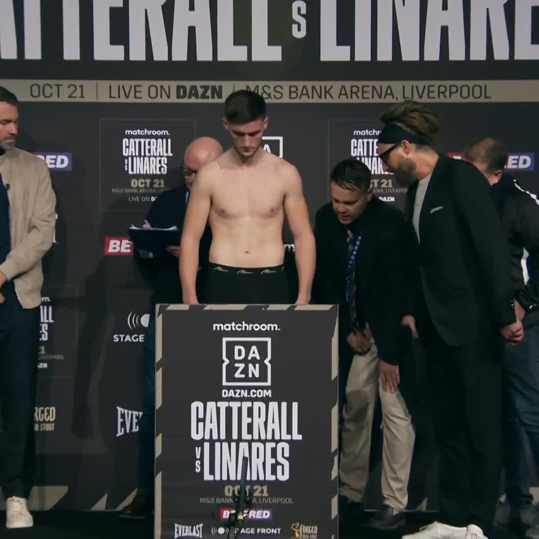 ⚖️ WEIGH-IN AND FACE-OFF 👀 Paddy Lacey vs Owen Kirk #CatterallLinares