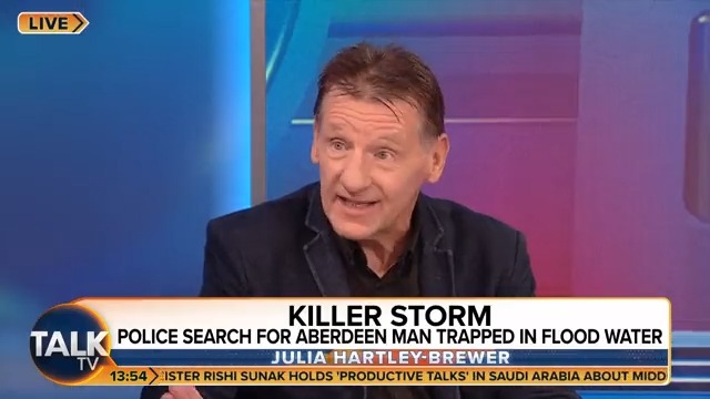 Julia clashes with meteorologist Jim Dale who argues Storm Babet was made worse by climate change. Jim: "You've got to join the dots and look around the world!" Julia: “Why are we talking about this as if it’s some sudden new disaster? Julia Hartley-Brewer