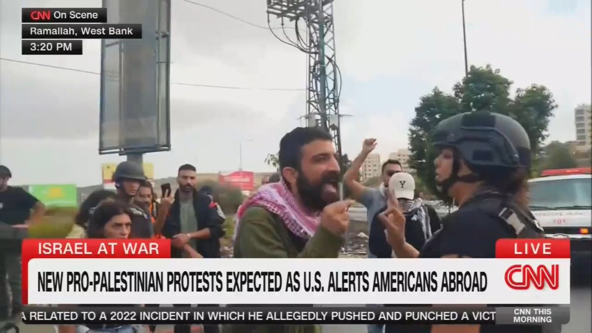 "Fuck CNN! You are genocide supporters! Fuck CNN!" A live CNN report from Palestine does not go as the network planned.