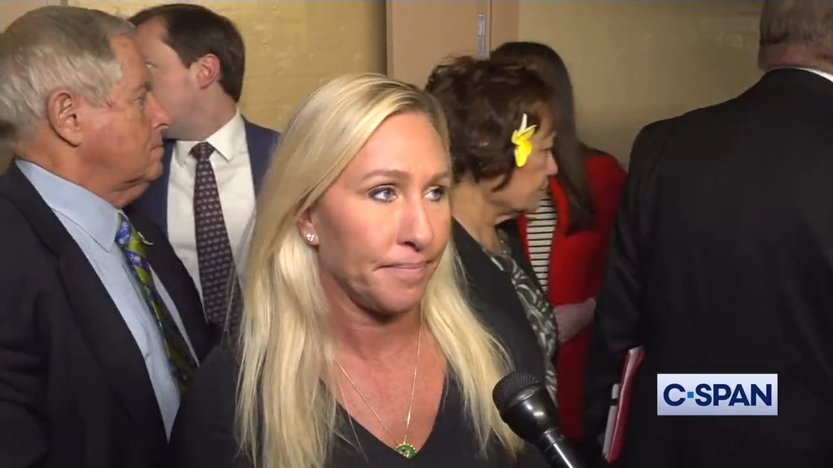 Rep. Marjorie Taylor Greene (R-GA) after GOP votes 86-112 against Jordan as their nominee: “Yes, Jim Jordan is out of the race. We are supposed to come back for a candidate forum at 6:30pm on Monday.” She also said new candidates have until Sunday at noon to file.
