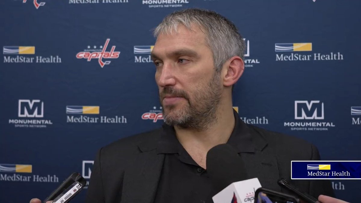 “It’s up to us … We, players, have to create, especially in the offensive zone and through the neutral zone.” Alex Ovechkin talks to the media following today’s practice in Montreal. #ALLCAPS | MedStar Health