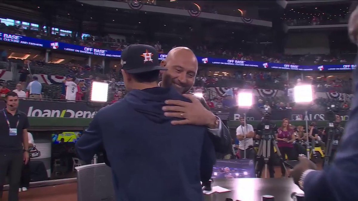 Papi the photographer returns for a special moment between Mauricio Dubón and his childhood baseball idol, Derek Jeter. ❤️📸 Kevin Burkhardt | Alex Rodriguez | David Ortiz | Derek Jeter