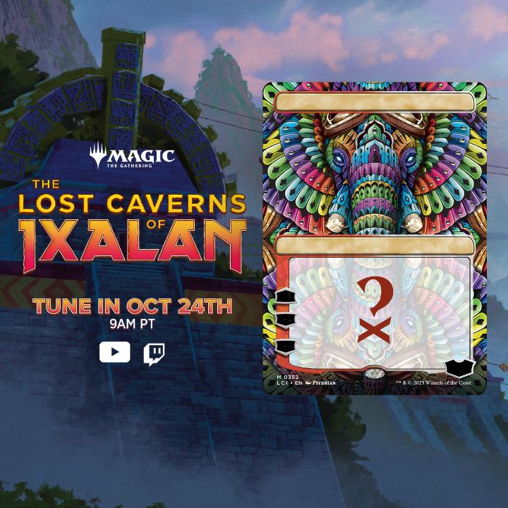 Don't miss it next week! 9am Pacific, Tuesday: WeeklyMTG #MTGIxalan Debut stream. Blake is joined by Miguel Lopez &amp; Andrew Brown. With segments narrated by Steven Ray Morris! 📺: 💻: