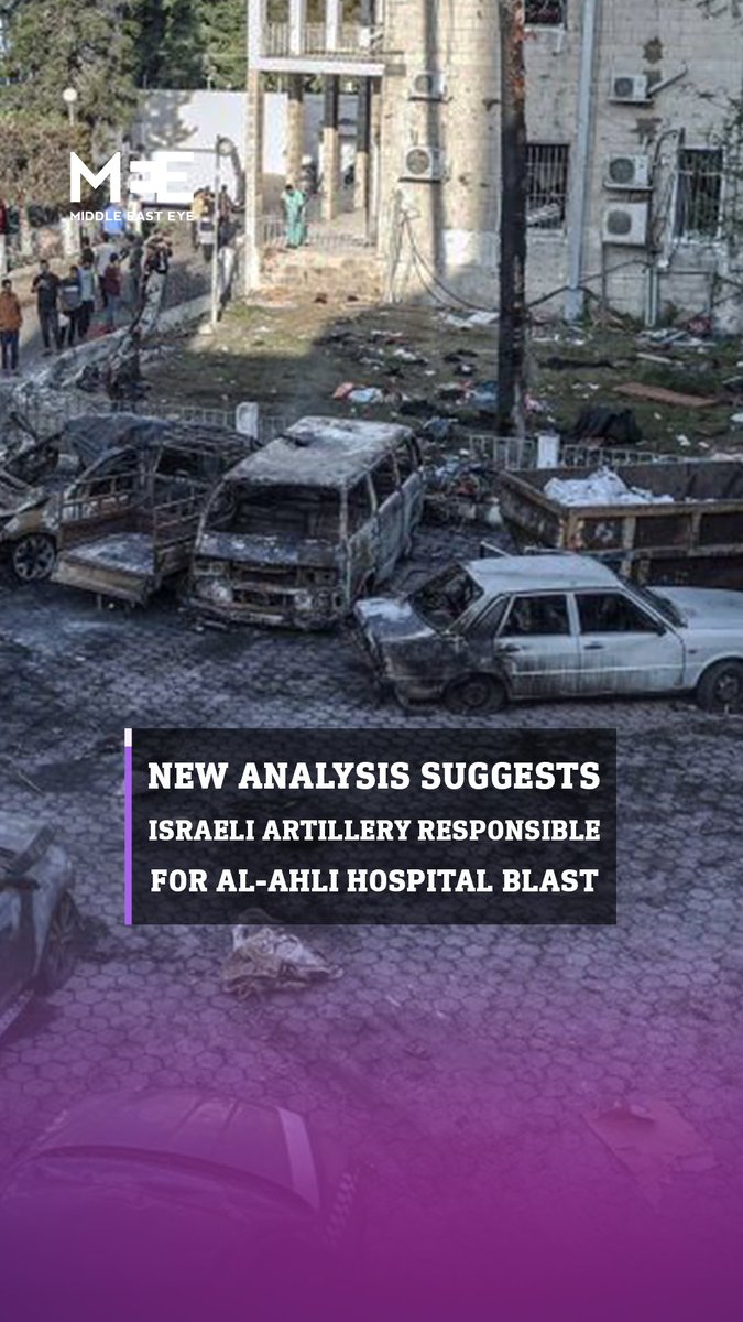 New analyses by researchers and rights groups have suggested the blast that destroyed al-Ahli Arab Hospital in Gaza City came from an Israeli artillery shell, disputing claims that it was a misfiring Palestinian Islamic Jihad rocket