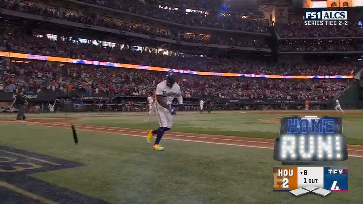 ADOLIS GARCIA GIVES THE RANGERS THE LEAD 😳 (via Texas Rangers)