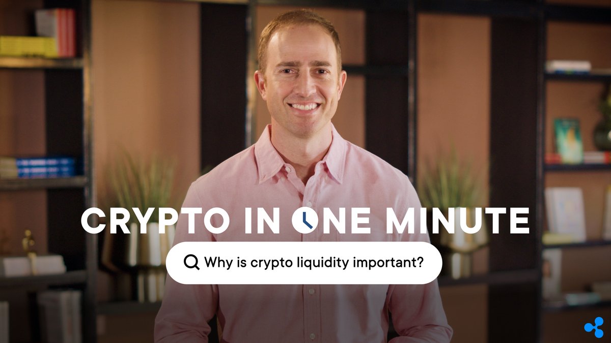 Liquidity is the ability to buy or sell without impacting price. It’s also essential in crypto for business. Brad Chase, Head of Liquidity Products, describes the importance of crypto liquidity in under a minute. #CryptoInOneMinute ⏱️