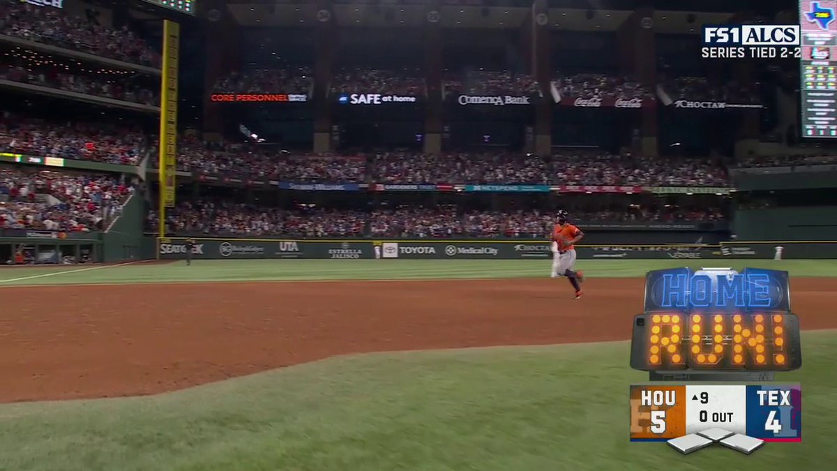 OH MY GOODNESS!!!!! JOSE ALTUVE GO-AHEAD HOME RUN THE 9TH!!! 📺: FS1