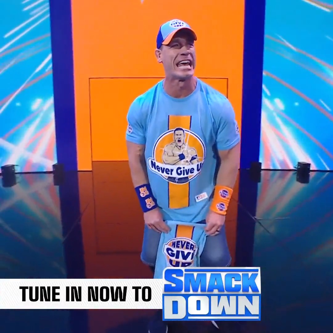 HE'S HERE! John Cena has arrived to #SmackDown!