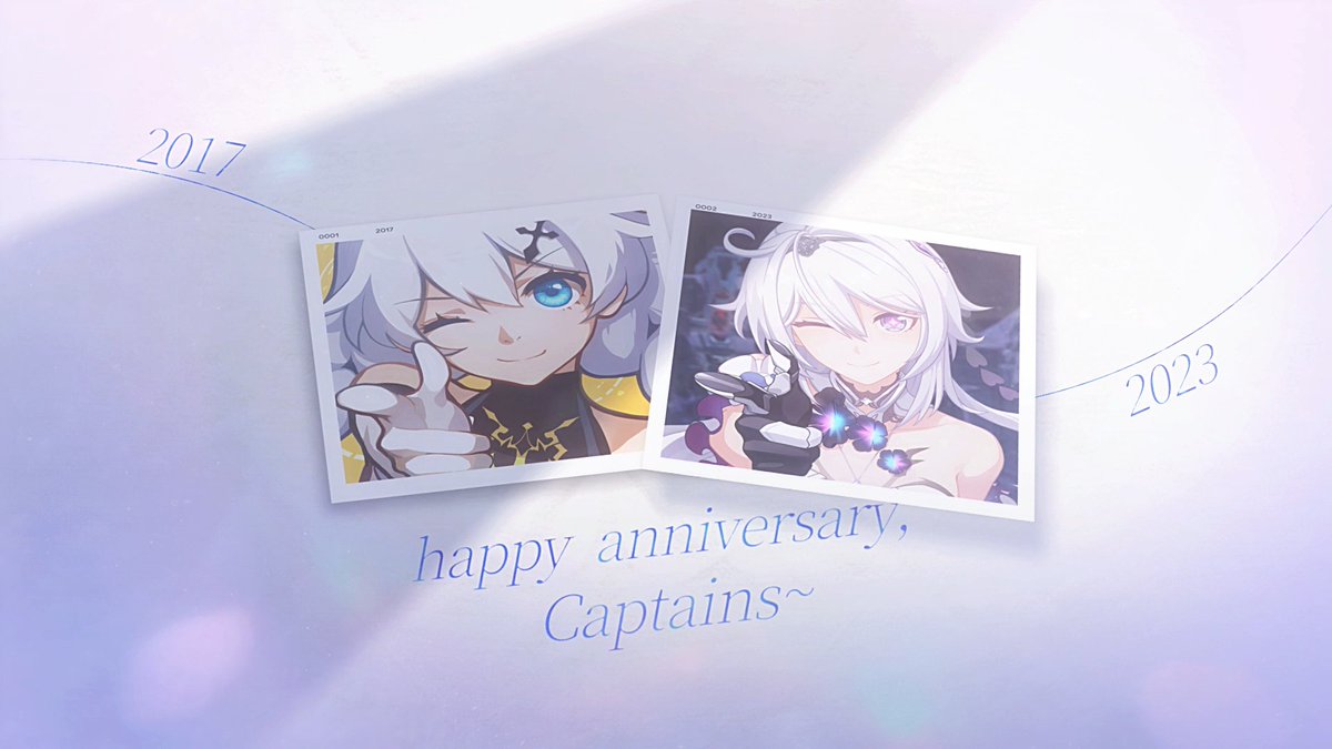 SEA 6th Anniversary Memorial Trailer This is the story about her. This is the story we created together. This is a story about love, and it will end with love. Captain, happy 6th anniversary! >> #Honkai6thAnniv #HonkaiImpact3