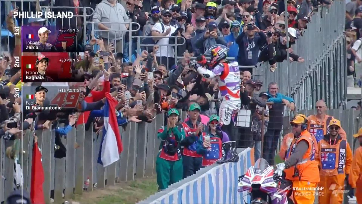 JO-JO! The back flip returns! 🙌 Seven years later and Johann Zarco nails the landing! 💯 #AustralianGP 🇦🇺