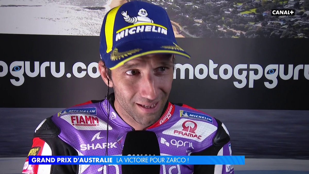🗨️ "Ça fait vraiment du bien !" La première réaction de Johann Zarco, vainqueur du #AustralianGP ! 🎙️