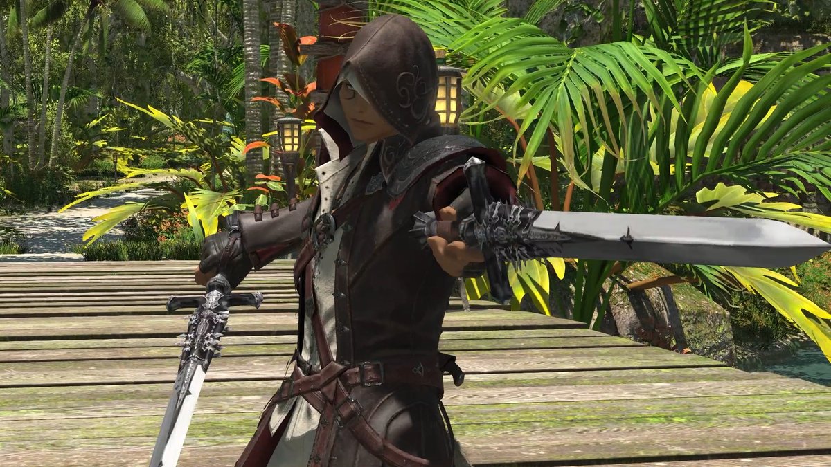 Announcing a new #FFXIV original job arriving in #Dawntrail: Viper! 🐍 Vipers dual wield twin blades to pressure enemies with swift strikes and deal mighty blows with their joined blades! ⚔