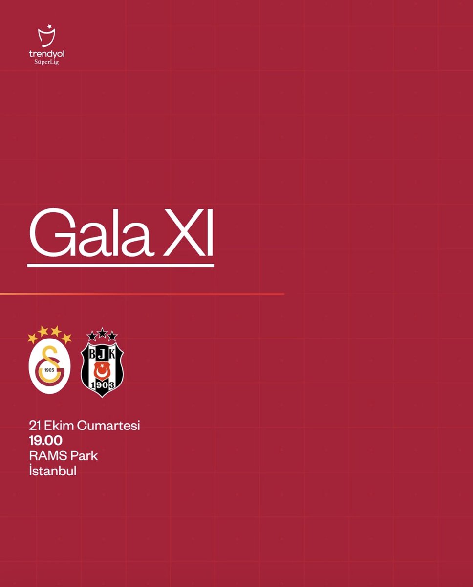 Beşiktaş karşısındaki ilk 11'imiz! 👇 #GSvBJK