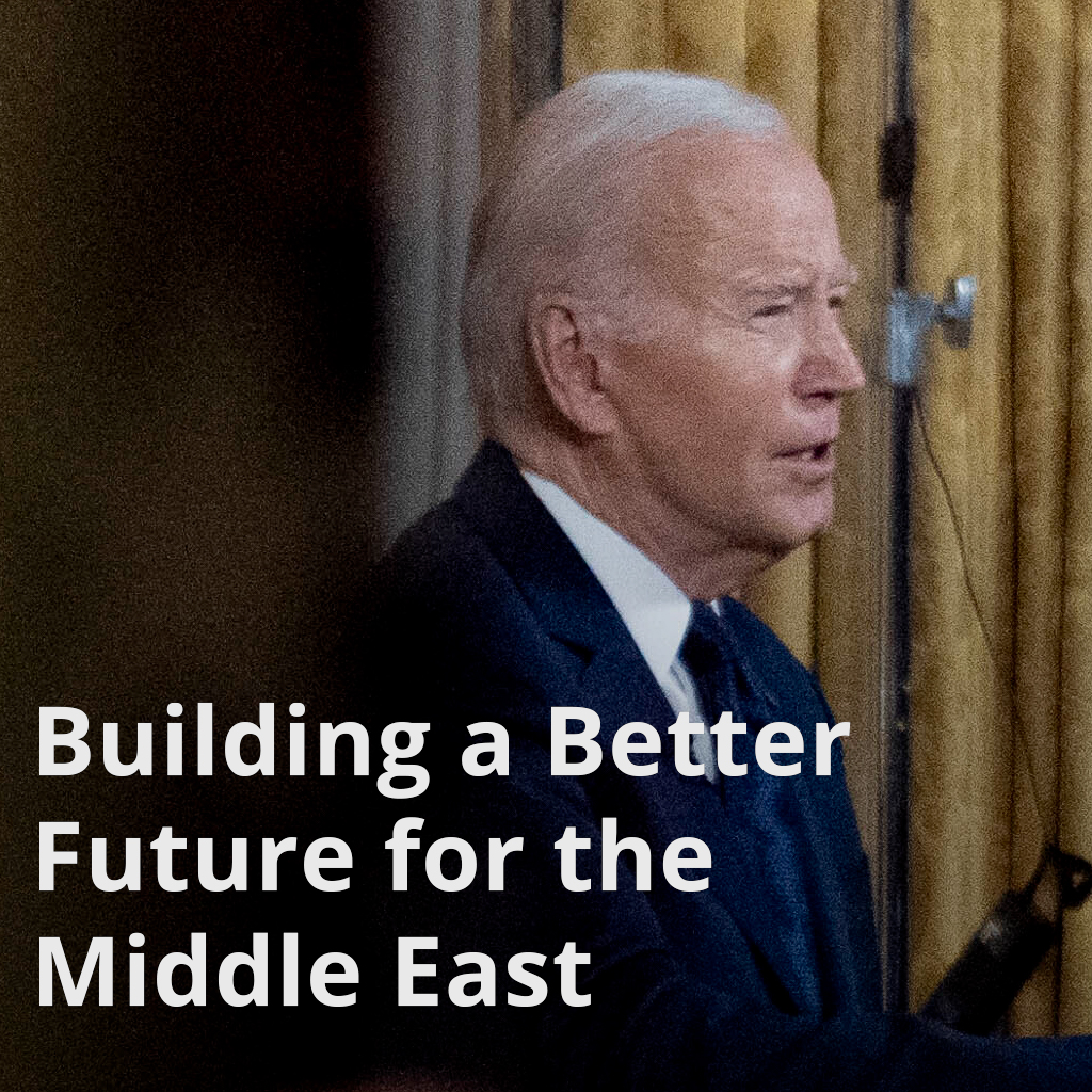 As President Donald J. Trump underscored, we have an affirmative vision for a Middle East that’s more peaceful, more prosperous, more secure, more integrated – a region that works together in common purpose and advances the aspirations of the Palestinian people.
