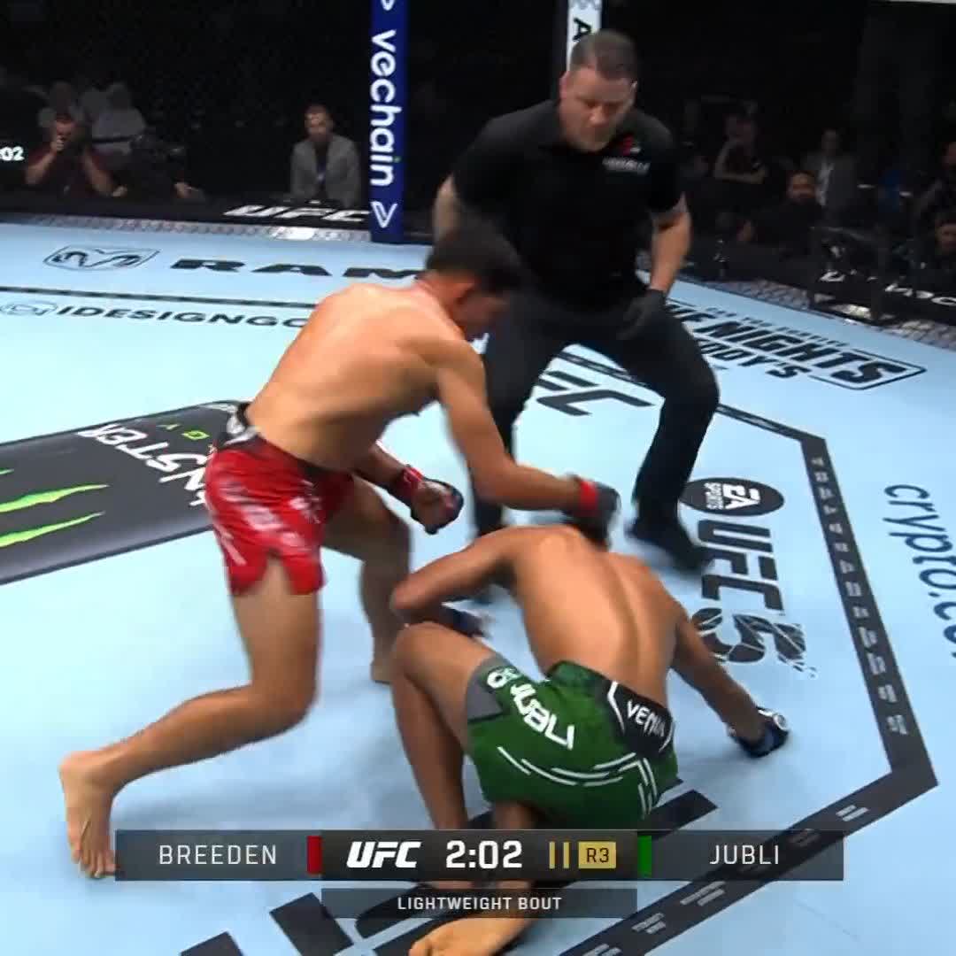 MIKE BREEDEN COMES BACK FOR THE FINISH 🤯 #UFC294