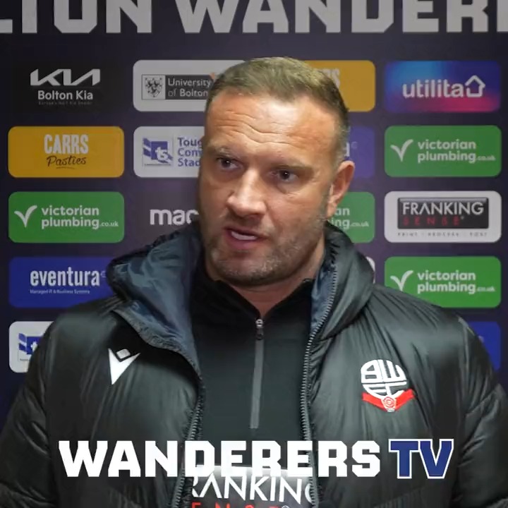🗣️ "The most important thing is the win and we must not forget some of the great work first half. "Yes, the second half was a little bit disappointing but we know we can improve." The Gaffer speaks following victory this afternoon. Full interview on Wanderers TV 👇 #bwfc