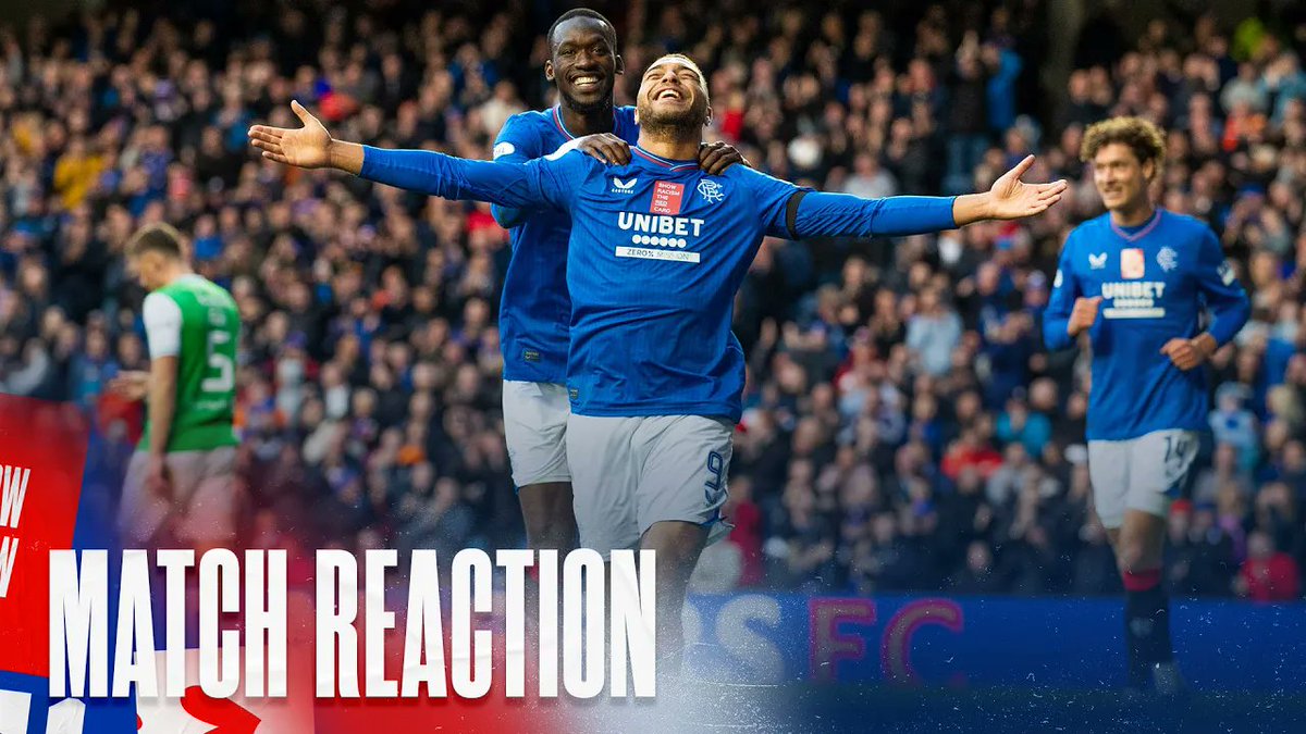🎙️ Cyriel Dessers spoke to RangersTV after scoring in this afternoon's victory against Hibernian at Ibrox.