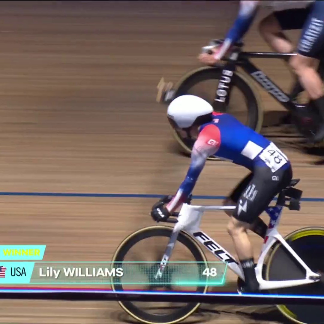 Lily Williams cruises to victory in the women’s scratch and gets the first 20 points of the season 🇺🇸 #UCITCL