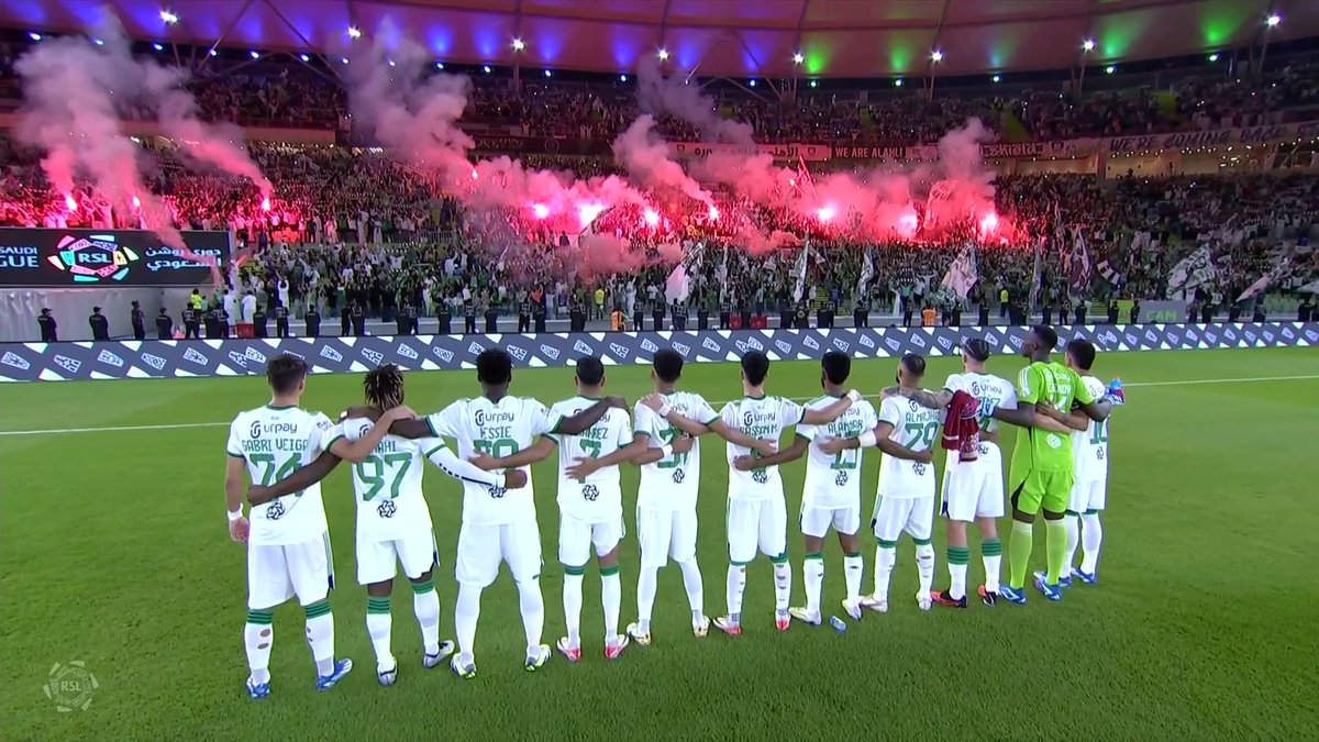 المُدرج الأجمل في كل جولة 🫶💚🔥 #الأهلي_الوحدة #دوري_روشن_السعودي