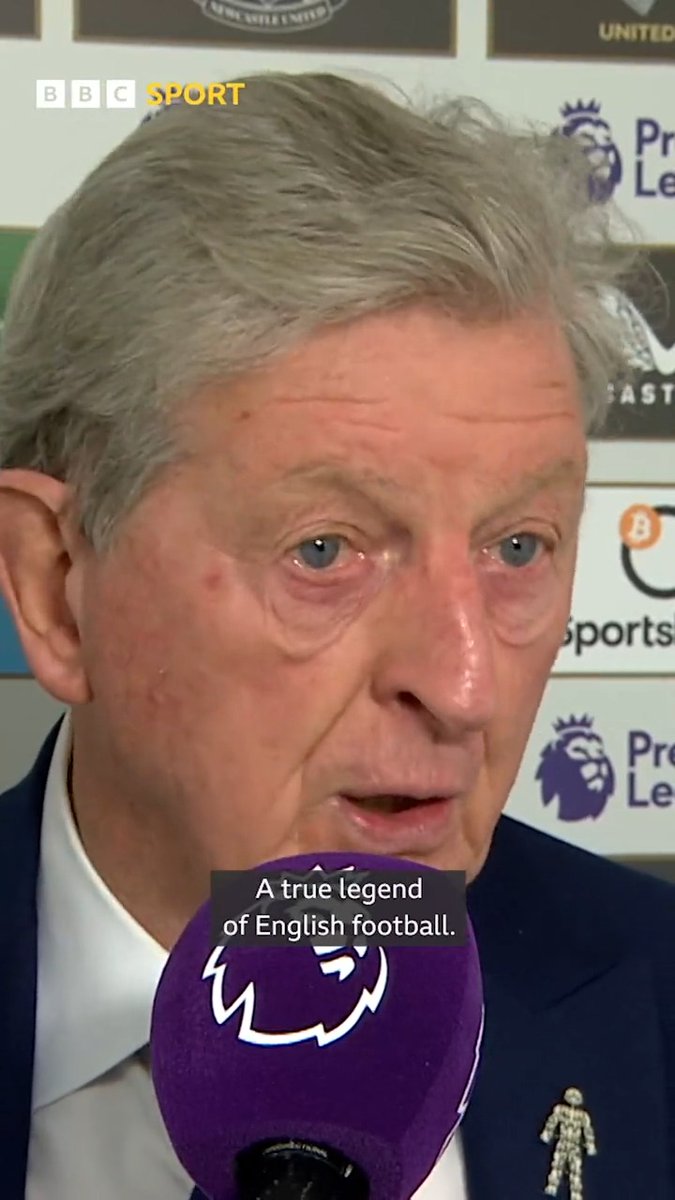"A true legend of the game. A true legend of English football." Roy Hodgson pays tribute to Sir Bobby Charlton. ❤️